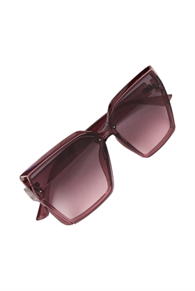 ICHI Solbrille - Iaroxiz Sunglasses, Fuchsia Red