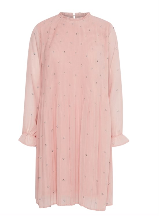 ICHI Kjole - IHNally Dress, Silver Pink