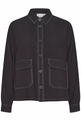 ICHI Skjorte - IHRAMLA Shirt, Black