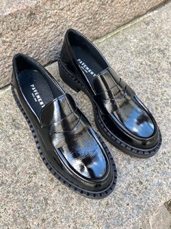 Pavement Sko - Nayeli Patent Loafers, Black