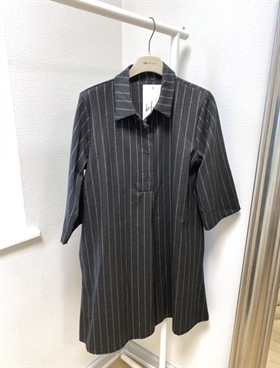 Sirups egne favoritter Tunika - Lurex Striped Tunic Shirt, Dark Grey