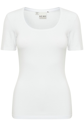 ICHI T-shirt - IHZOLA PLAIN SS, White