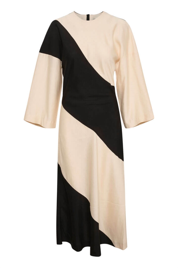 InWear Kjole - SharlaIW Long Dress, Black/Eggshell