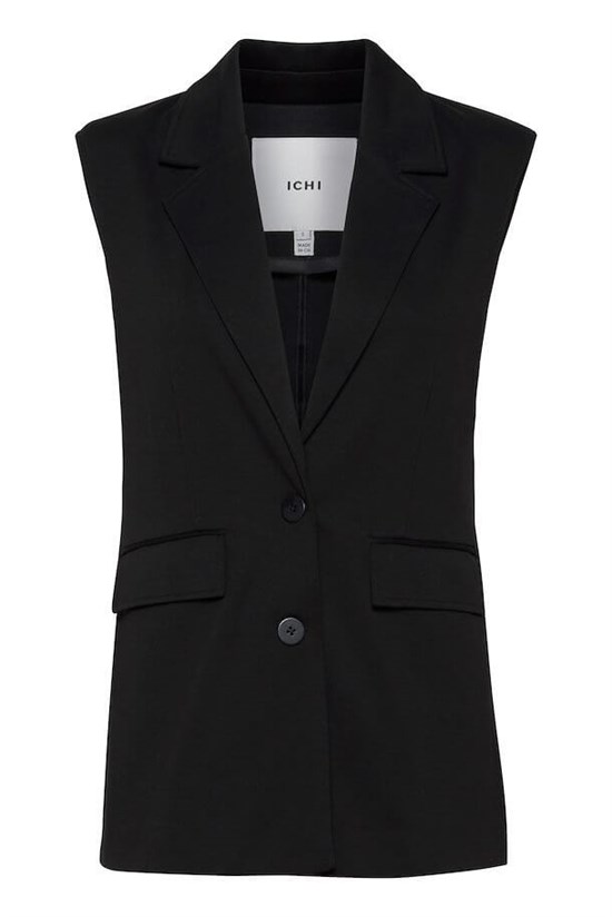 ICHI Vest - Ixkate Blazer vest, Black