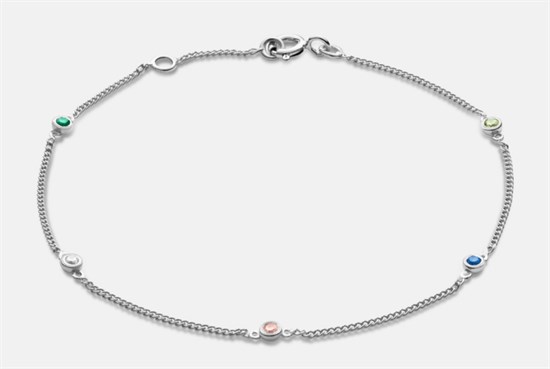 Maanesten Armbånd - Jolie Color bracelet, Silver