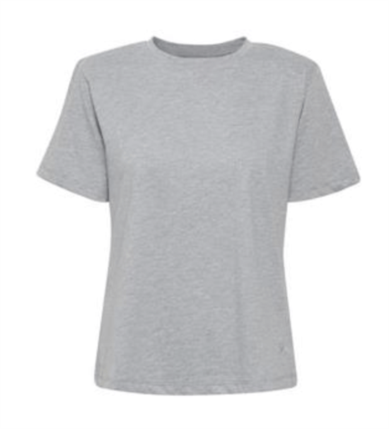 Gestuz T-shirt - JoryGZ Tee, Grey Melange