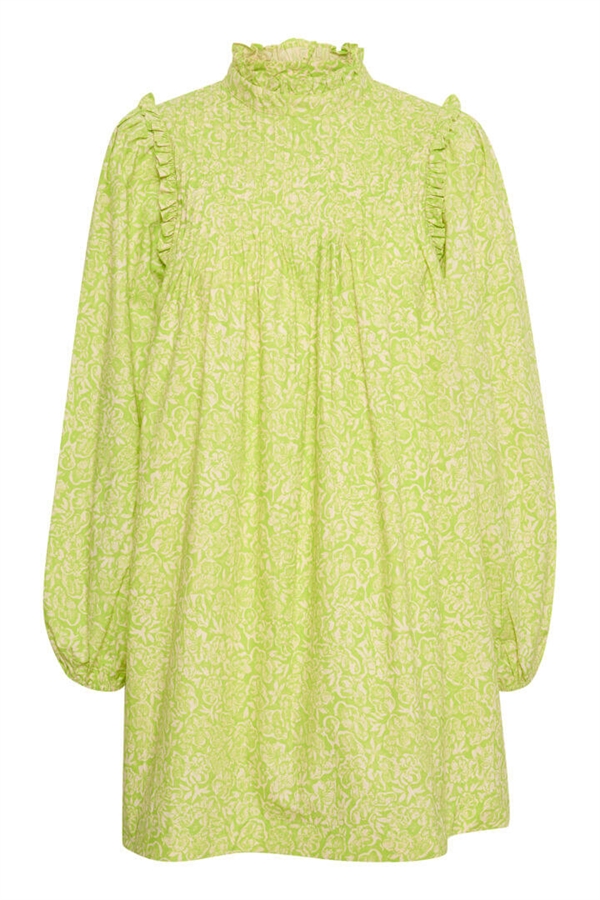 Karen By Simonsen Kjole - HemiliaKB Dress, Lime Flower Lace