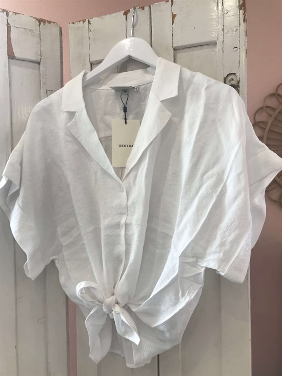 Gestuz Skjorte - KiritaGZ Shirt, Bright White