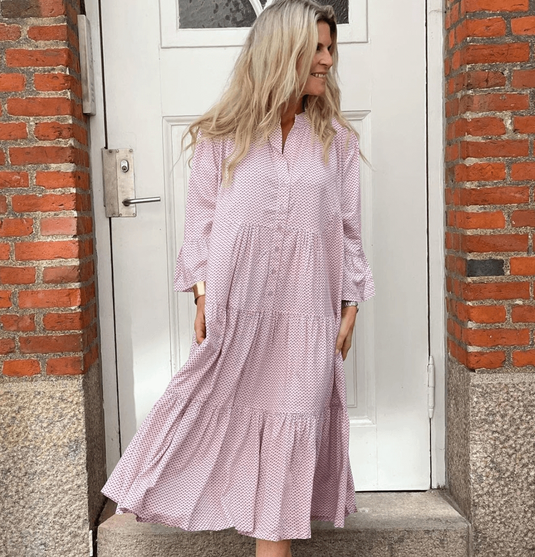 famlende kubiske kage Lollys Laundry Kjole - Ingrid Dress, Light Pink