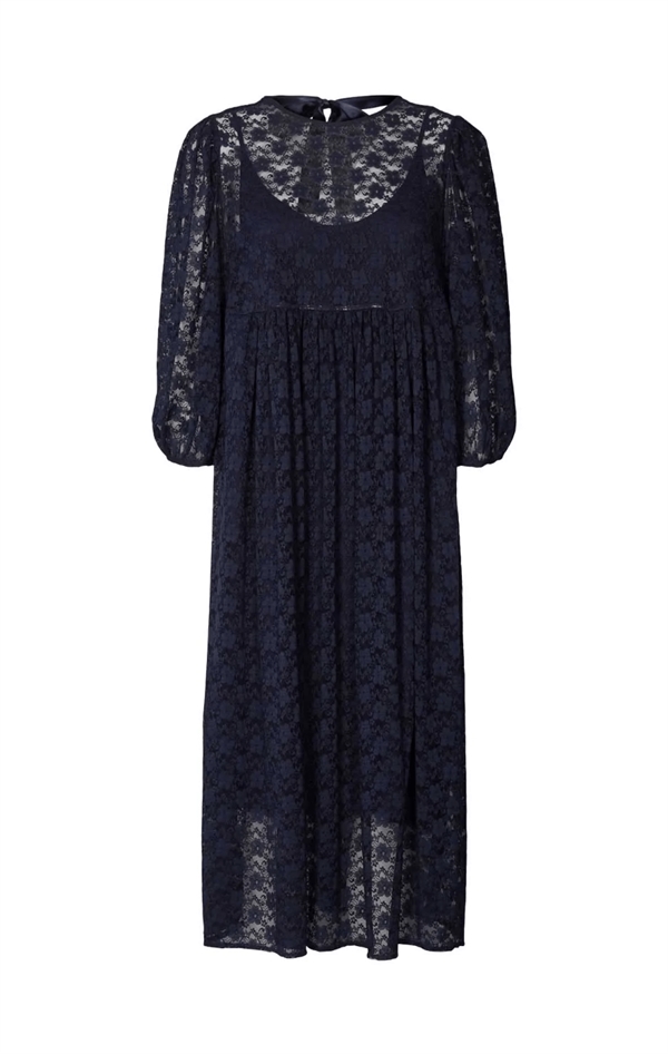 Lollys Laundry Kjole - MARION Dress, Dark Blue