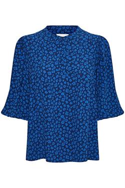 My Essential Wardrobe skjorte, MW Merle Rachel Blouse, Blues Flower Print