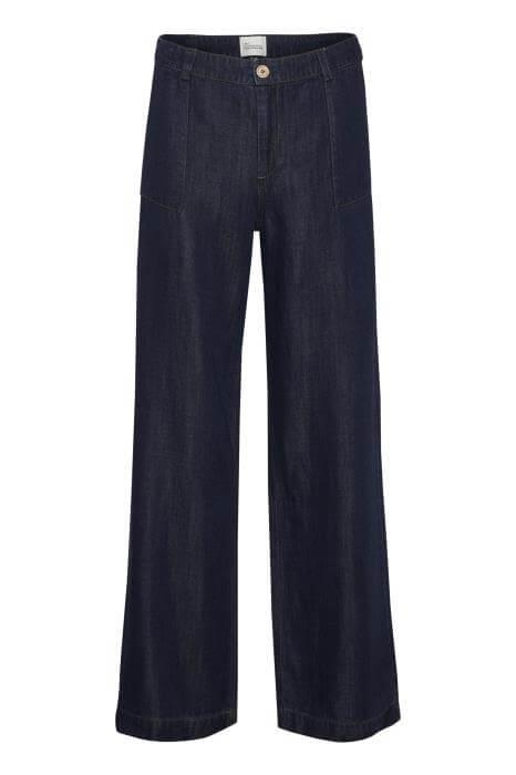 My Essential Wardrobe Bukser - MWAlly Pant, Dark Blue Un-Wash