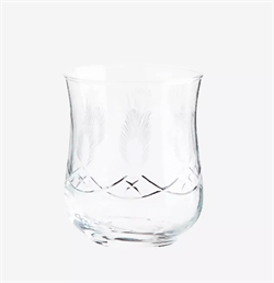 Madam Stoltz Glas - Drinking Glass W/Cutting, Clear Glass