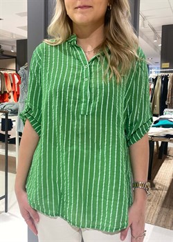 Marta Du Château Bluse - 226 Shirt, Green Stripe