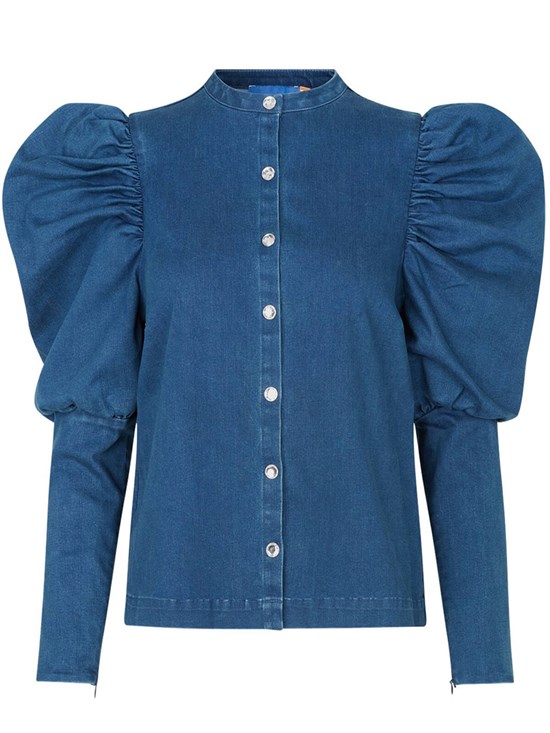 Cras Bluse - Mollycras Shirt, Blue Medival