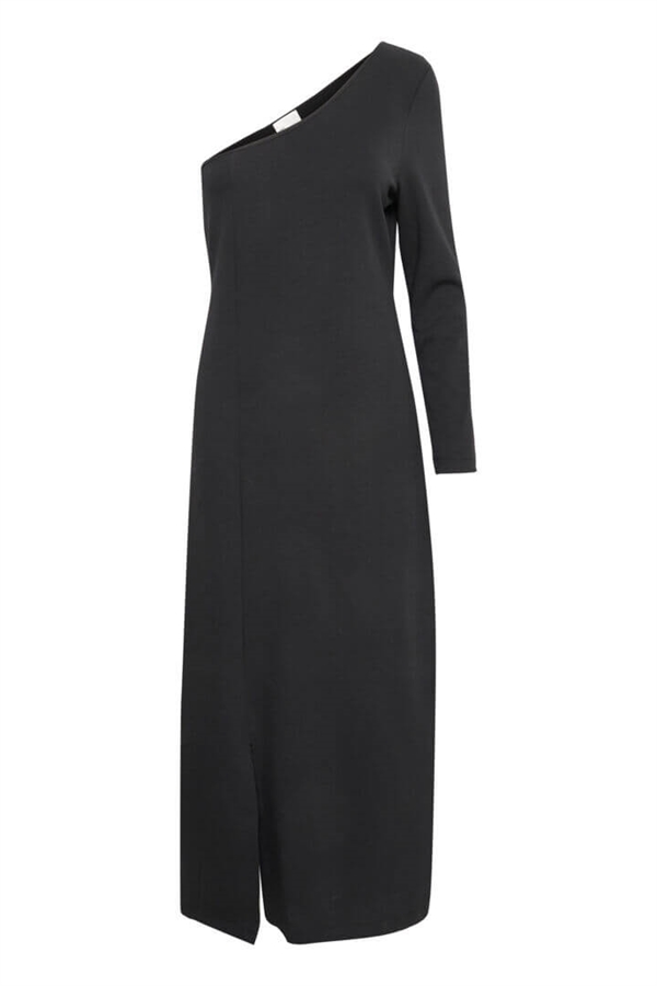 My Essential Wardrobe Kjole - LiamMW One Shoulder Dress, Black