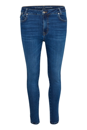 My Essential Wardrobe Jeans - CelinaMW 148 High Slit Y, Medium Blue Wash