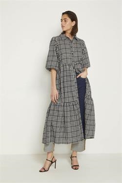My Essential Wardrobe Kjole - MWSally Long Dress, Total Eclipse Checkered