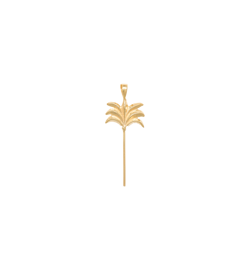 Anna+Nina Vedhæng - Palm Tree Necklace Charm, Goldplated