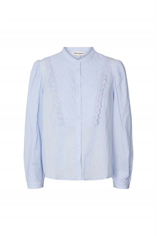 Lollys Laundry Bluse - Pearl shirt, light Blue