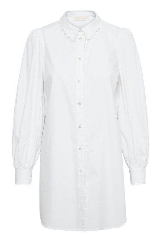 Karen By Simonsen Bluse - Philly Long Shirt, Bright White