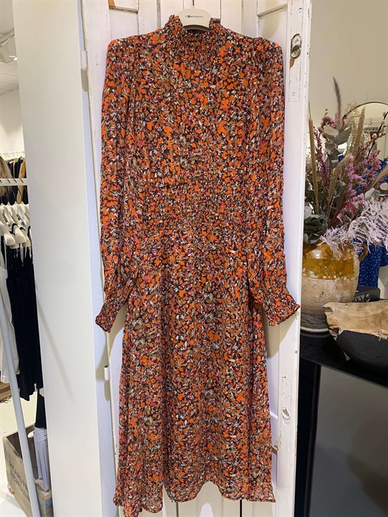 InWear Kjole - PicaIW Dress, Orange Small Flowers