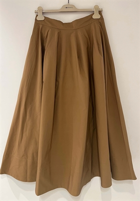 Rabens Saloner Nederdel - Abrar - Weightless Full Skirt, Tobacco