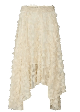 Rabens Saloner Nederdel - Delfina Circle Tulle Skirt, Ivory