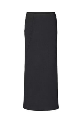 Rabens Saloner Nederdel - Prishi Jersey Double Pencil Skirt, Black