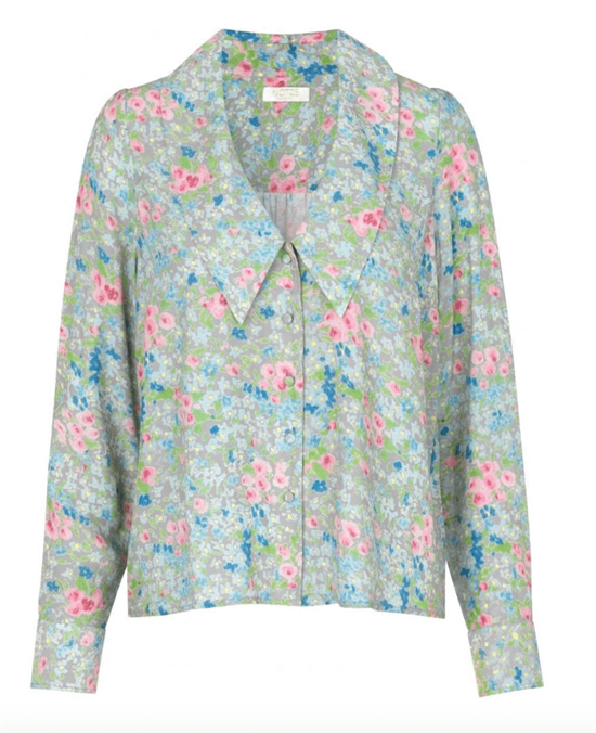 NOTES DU NORD Bluse - Samantha Flower Shirt, Romantic Flower
