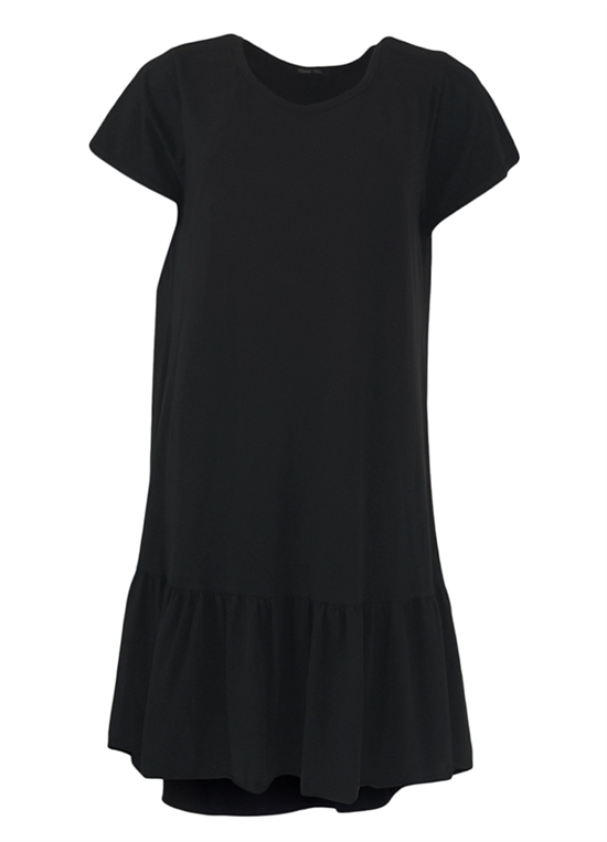 Black Colour Kjole - Sann Jersey Dress, Black