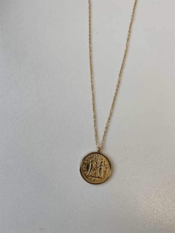 Sirups egne favoritter Halskæde - Pendant coin necklace, Gold