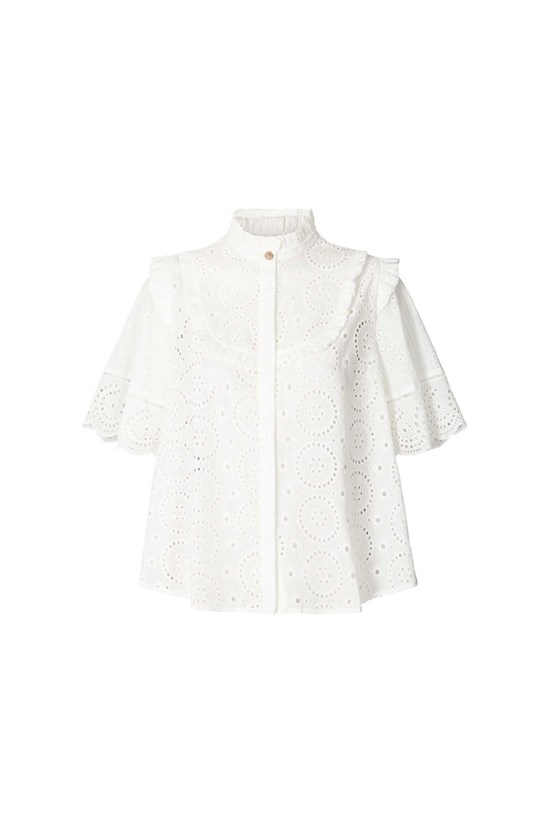 Lollys Laundry Bluse - Maria Top, White