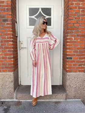 Sirups egne favoritter Kjole - 8715 Stripe Dress, Neon Pink
