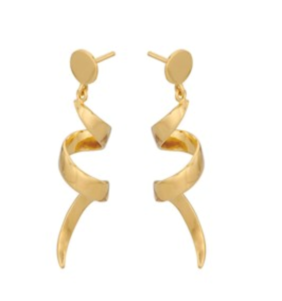 Pernille Corydon ¿reringe - Small Loop Earrings, Gold Plated