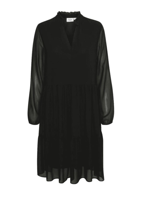 Saint Tropez Kjole - DedinaSZ Eda LS Dress, Black