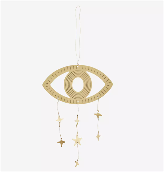 Madam Stoltz Pynt - Hanging Eye Ornament, Multi