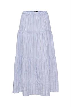 Soaked in Luxury Nederdel - SLHannie Skirt, Blue and White Stripes