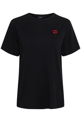 Soaked in Luxury T-Shirt - SLCaden tee SS, Black