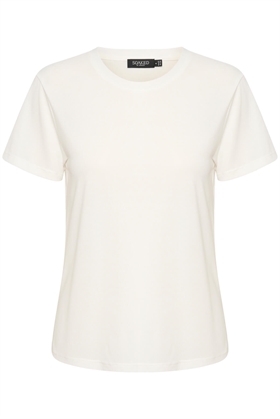 Soaked in Luxury T-Shirt - SLColumbine crew-neck T-shirt, Broken White