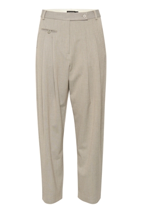 Soaked In Luxury Buks - SLSibba Pants, Grey Melange Suiting