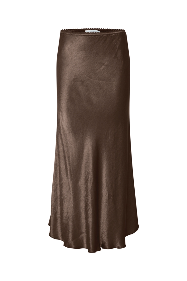 Sorbet Nederdel - SBCoverly Skirt, Chocolate Brown
