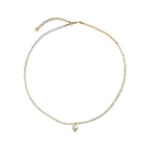 Stine A Halskæde - 2045-02-OS  Heavenly Pearl Dream Necklace, Gold Classy