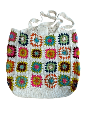 Sirups Egne Favoritter Taske - Crochet Shopper, White