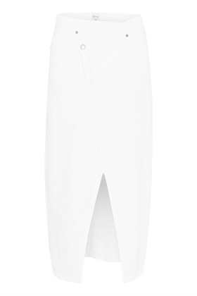 My Essential Wardrobe Nederdel - TempaMW 131 Wrap Skirt, White Wash