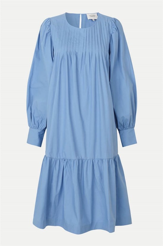 Second Female Kjole - Ula Dress, Blue Bonnet