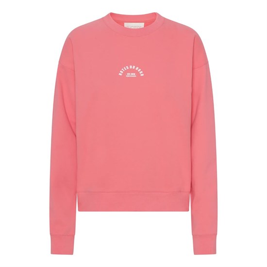 NOTES DU NORD Sweatshirt - WADE SWEATSHIRT, Pink Fire 