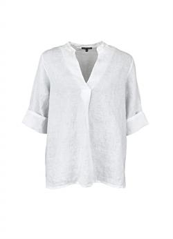 Black Colour Bluse - 40266 BCSIROCCO Linen Shirt, White