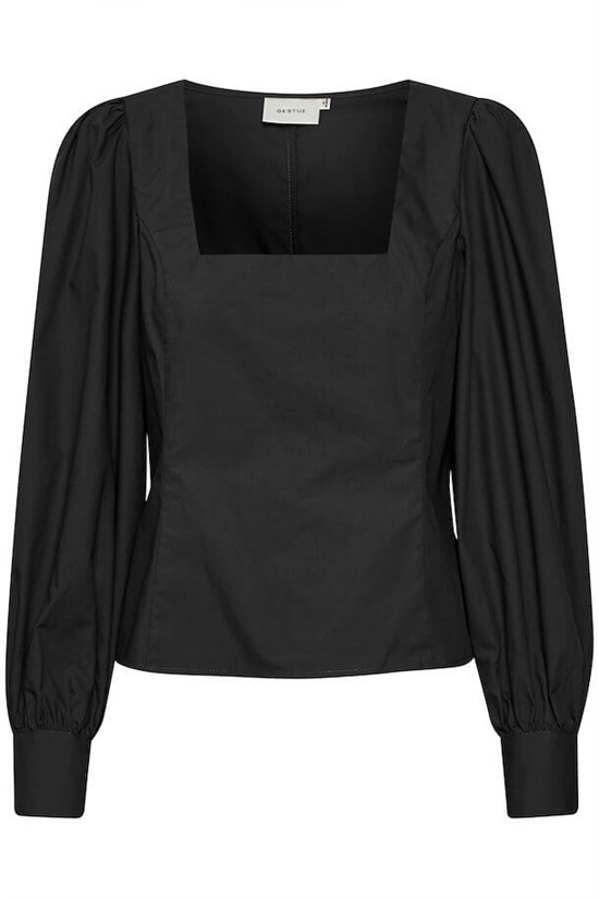 Gestuz Bluse - ElvanaGZ Shirt, Black