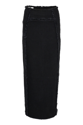 Gestuz Nederdel - CatiaGZ HW long skirt, Black